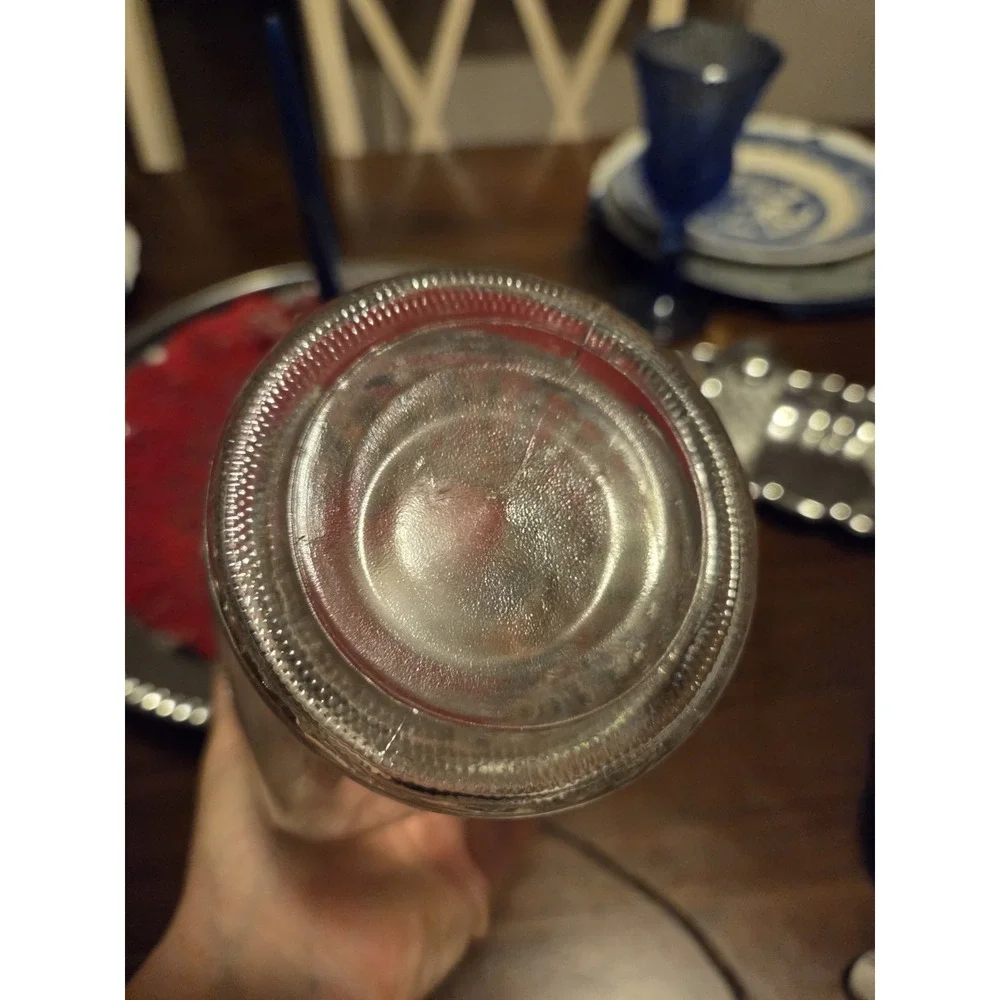 vintage clear glass apothecary jar, Great Decorative Cottagecore Granny Core